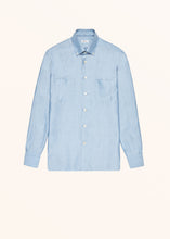 Load image into Gallery viewer, Kiton blue heavenly shirt for man, made of cotton

