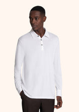 Load image into Gallery viewer, Kiton white jersey poloshirt for man, in cotton 2
