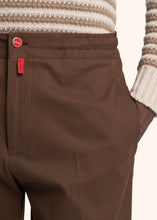 Load image into Gallery viewer, Kiton brown trousers for man, made of cotton - 3
