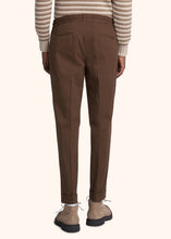 Load image into Gallery viewer, Kiton brown trousers for man, made of cotton - 4
