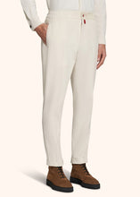 Load image into Gallery viewer, Kiton white trousers for man, in cotton 2
