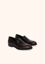 Load image into Gallery viewer, Kiton dark brown loafer shoes for man, in calfskin 2
