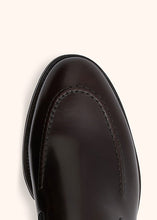 Load image into Gallery viewer, Kiton dark brown loafer shoes for man, in calfskin 4
