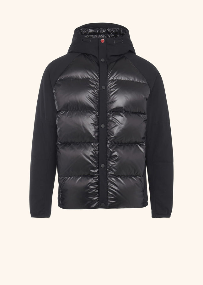 Kiton black outdoor jacket for man, made of polyamide/nylon