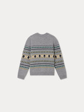 Load image into Gallery viewer, Branco Sweater grey-blue multicolored
