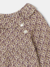 Load image into Gallery viewer, Embroidered Milly Blouse taupe flowers
