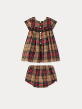 Load image into Gallery viewer, Maruska Smocked Dress camel
