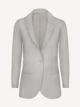 Load image into Gallery viewer, Giacca Sud Woman 100% Capri natural color linen jacket front
