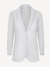 Load image into Gallery viewer, giacca sud woman 100% Capri linen white jacket worn by model
