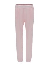 Load image into Gallery viewer, Miami Linen Pants for woman 100 % Capri linen pink pant detail
