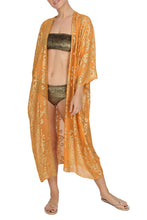 Load image into Gallery viewer, Moroccan Cover Up Marie France Van Damme One Size Saffron Gold 
