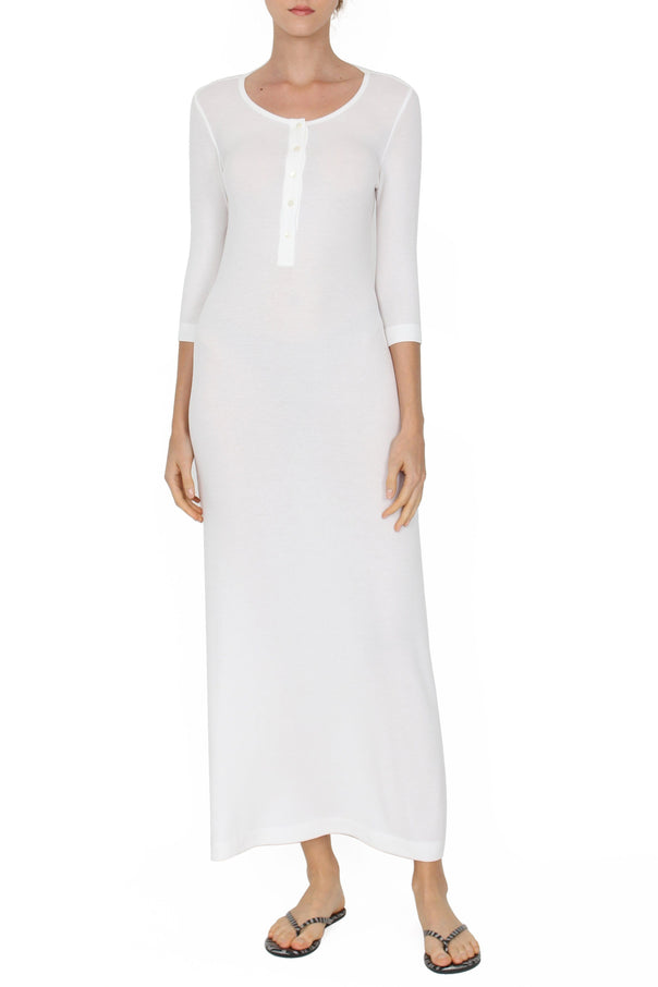 Ribbed Tunisien Dress Marie France Van Damme 0 Pure White